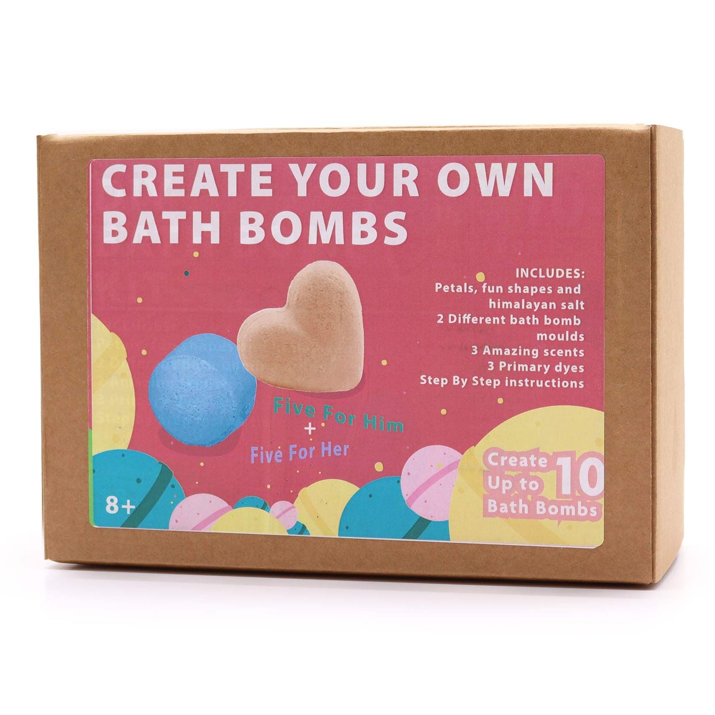 Kit DIY Bombas de Baño Artesanales - Aleación y Satén (Crea hasta 10 Bombas)