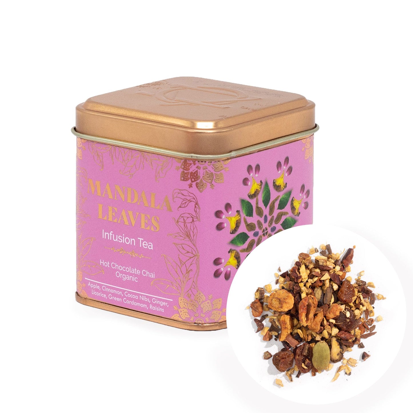 Infusión Orgánica Chai & Chocolate Caliente (Mandala Leaves) 50g