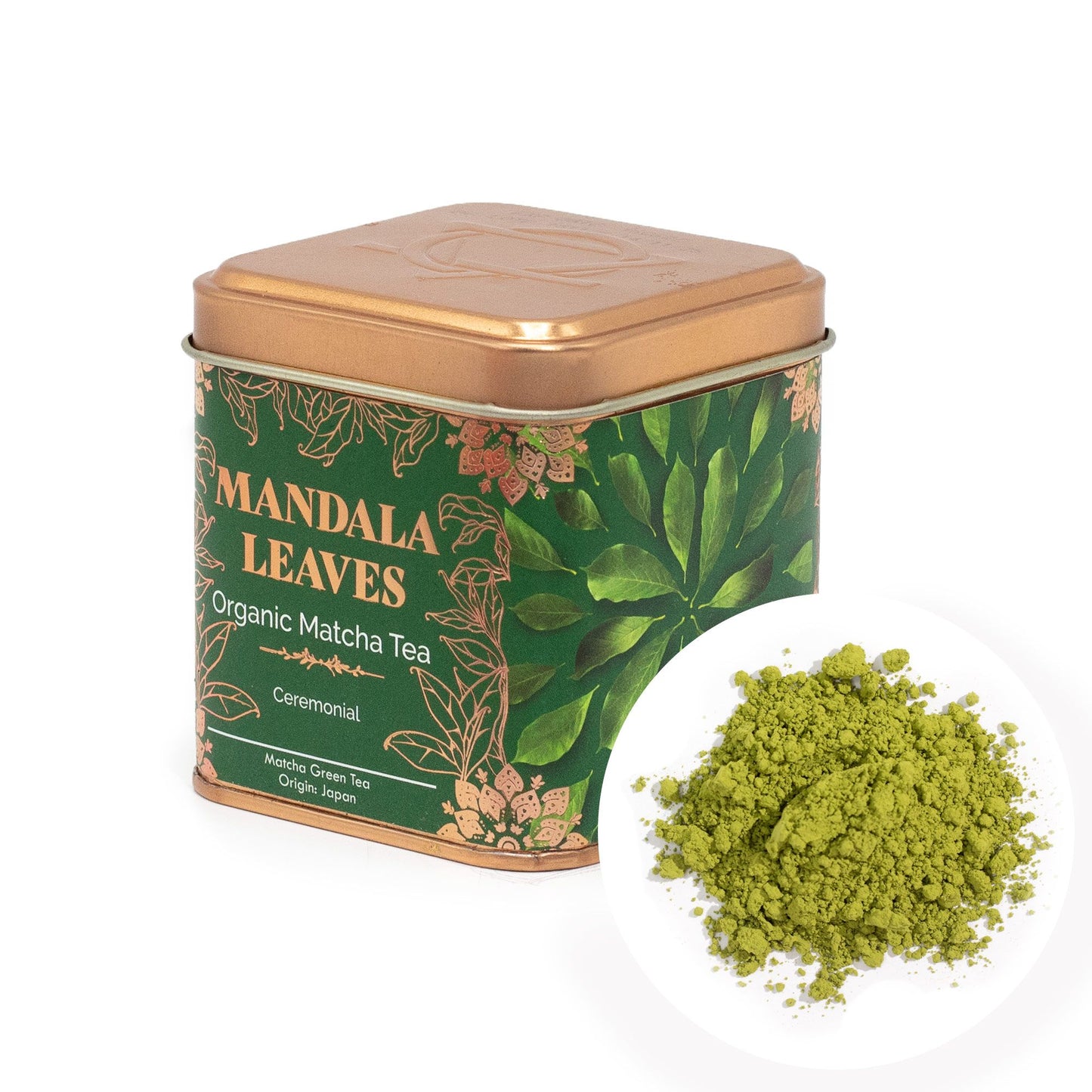 Matcha Ceremonial Orgánico - Calidad Premium (Mandala Leaves) 50g