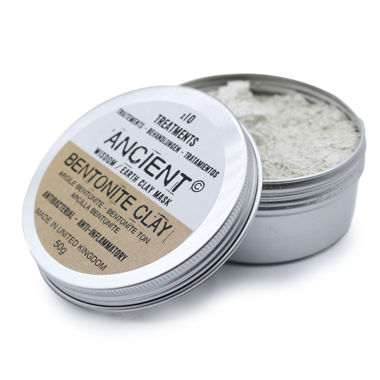 Mascarilla de Arcilla Bentonita - Detox Profundo y Anti-Acné (50g)
