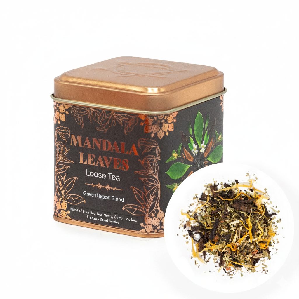 Té Verde Artesanal - Green Dragon Blend (Mandala Leaves) 50g