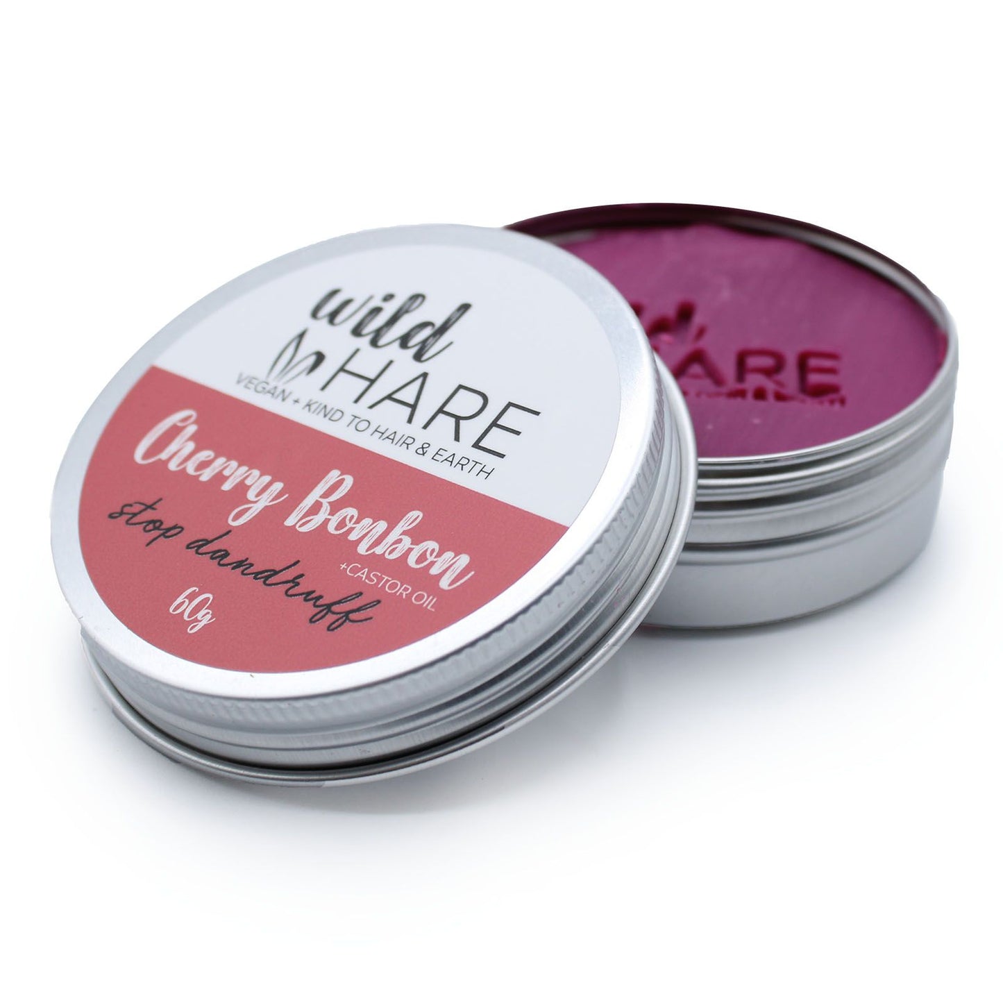 Champú Sólido Vegano - Cherry Bonbon y Aceite de Ricino (Anticaspa) 60g