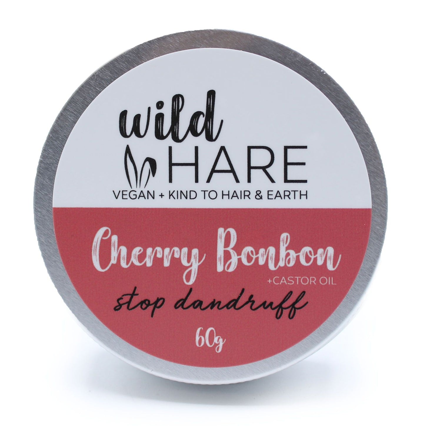 Champú Sólido Vegano - Cherry Bonbon y Aceite de Ricino (Anticaspa) 60g