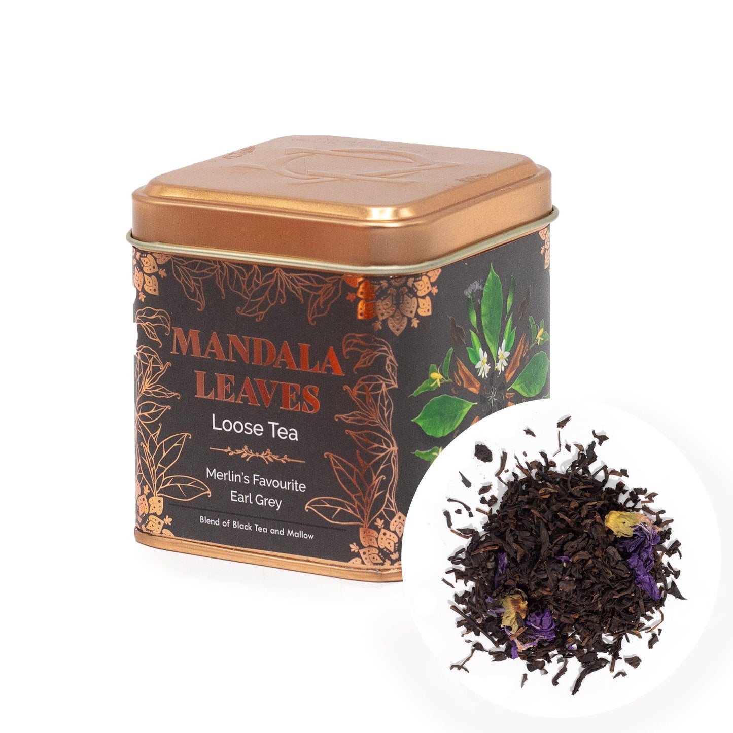 Té Negro Earl Grey - El Favorito de Merlín (Mandala Leaves) 50g