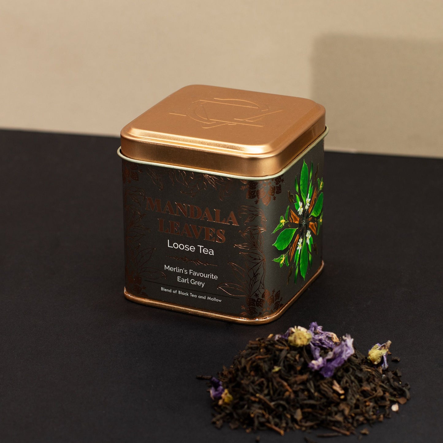 Té Negro Earl Grey - El Favorito de Merlín (Mandala Leaves) 50g
