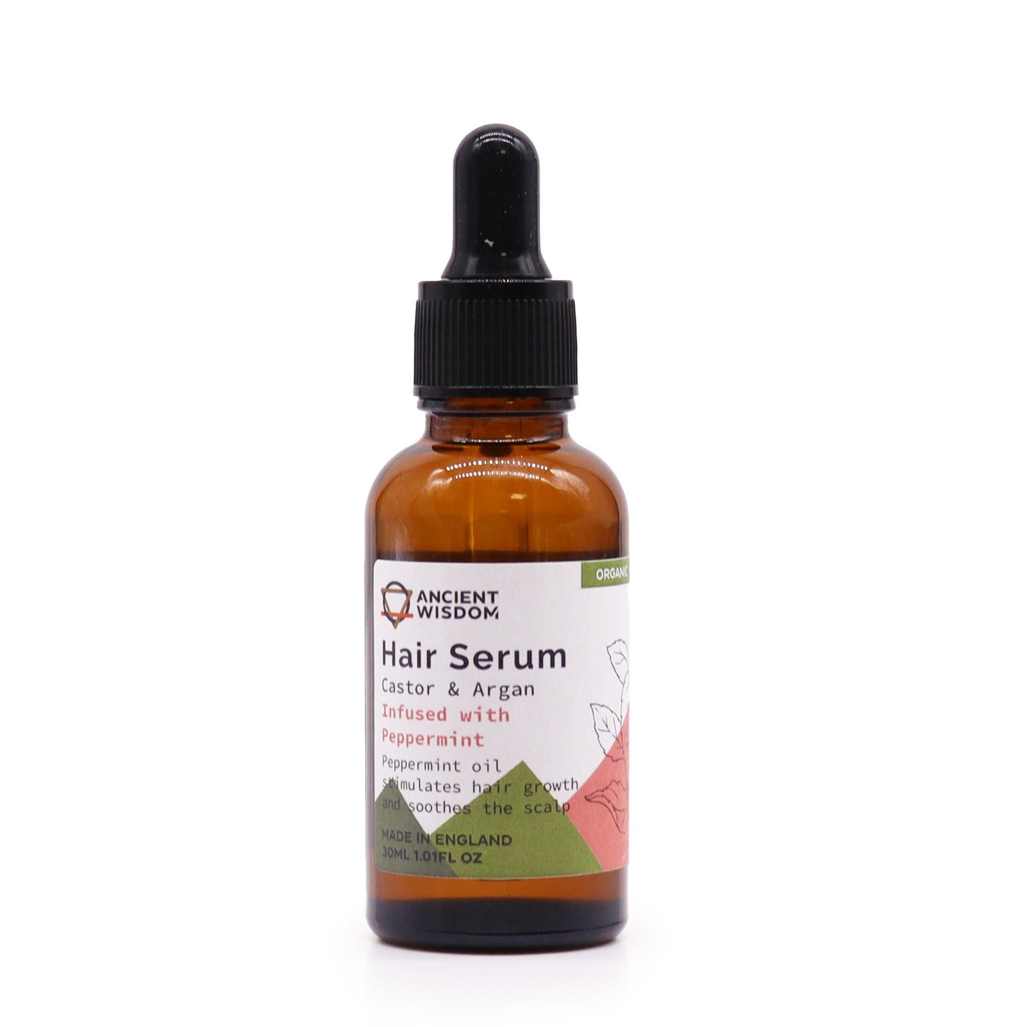Sérum Capilar Orgánico - Menta Refrescante (Estimulación y Vitalidad) 30ml