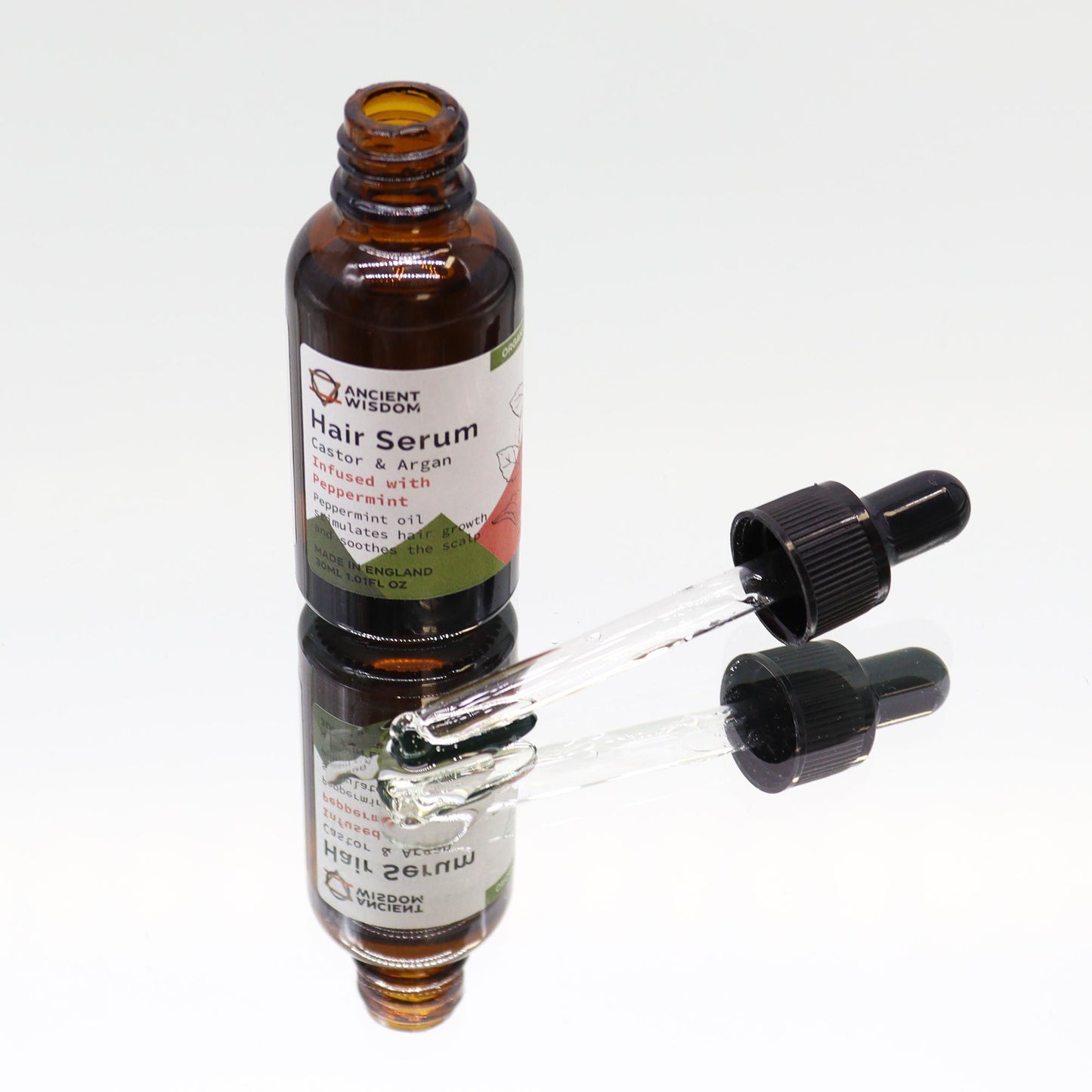 Sérum Capilar Orgánico - Menta Refrescante (Estimulación y Vitalidad) 30ml