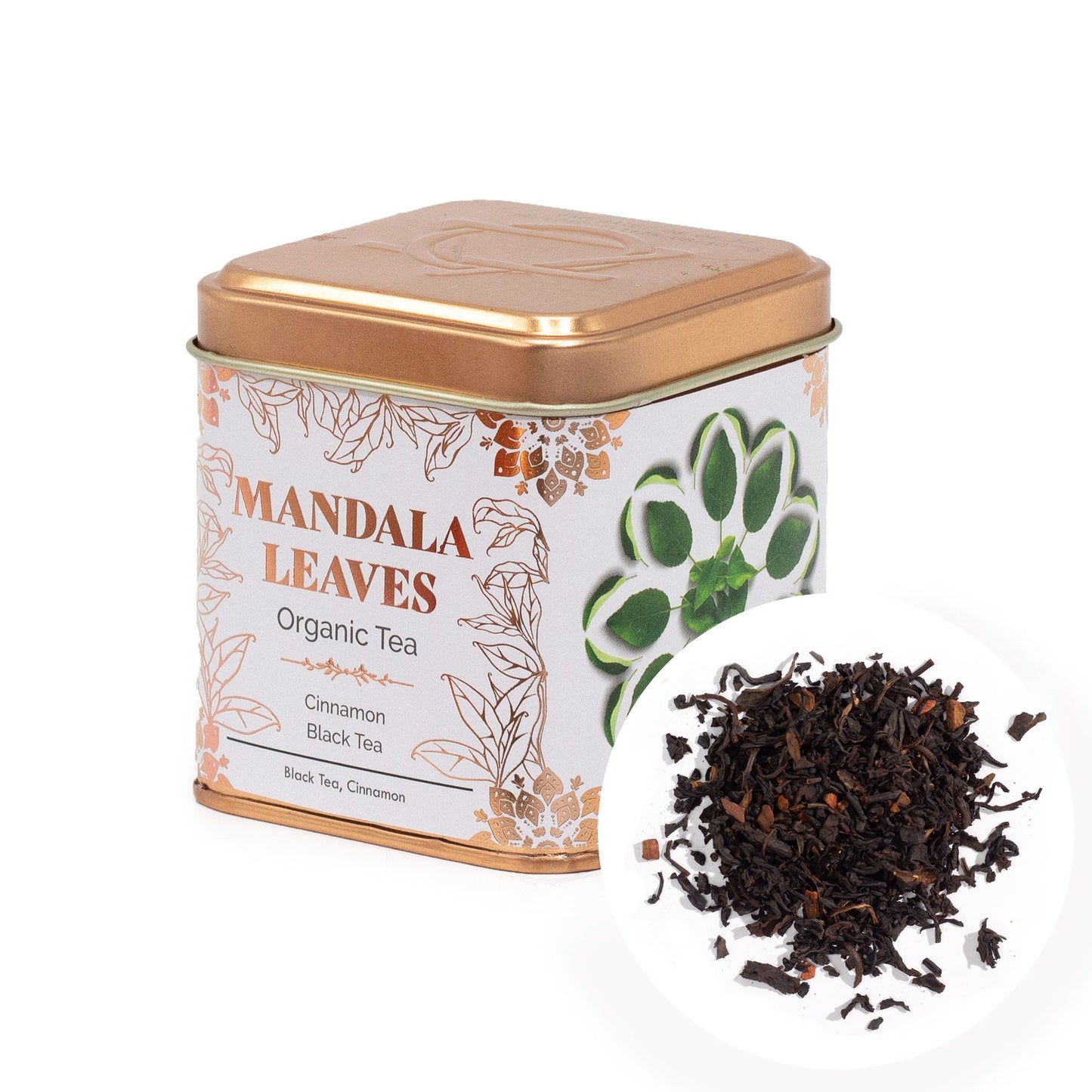 Té Negro Orgánico con Canela - Calidez y Especias (Mandala Leaves) 50g
